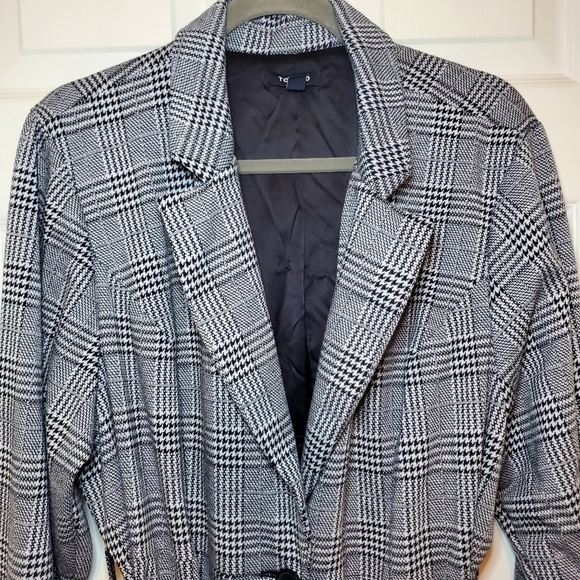 Torrd Plaid Longline Blazer Long Sleeve Tie Pockets Lined Single Button Sz 3X - Picture 4 of 14